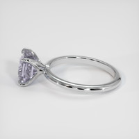 3.22 Ct. Pink Sapphire Ring, 18K White Gold 4