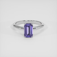 1.47 Ct. Purple Sapphire Ring, 18K White Gold 1