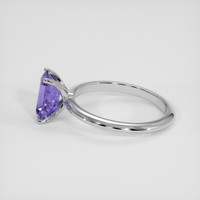 1.47 Ct. Purple Sapphire Ring, 18K White Gold 4