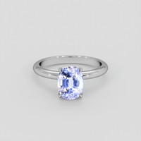 2.48 Ct. Violet Sapphire Ring, 18K White Gold 1