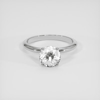 1.54 Ct. White Sapphire Ring, 18K White Gold 1