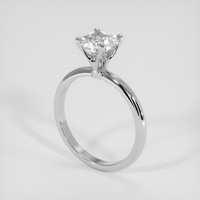 1.54 Ct. White Sapphire Ring, 18K White Gold 2