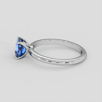 1.29 Ct. Blue Sapphire Ring, 18K White Gold 4