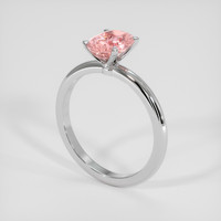 1.62 Ct. Padparadscha Sapphire Ring, 18K White Gold 2