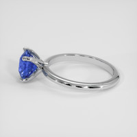 3.16 Ct. Blue Sapphire Ring, 18K White Gold 4