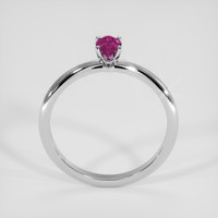 0.50 Ct. Pinkish Purple Sapphire Ring, 18K White Gold 3