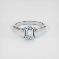 1.68 Ct. Sapphire Ring, 18K White Gold 1