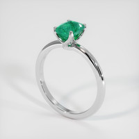 1.28 Ct. Emerald Ring, 18K White Gold 2