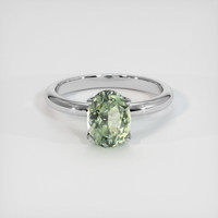 1.33 Ct. Sapphire Ring, 18K White Gold 1