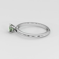 0.47 Ct. Bluish Green Sapphire Ring, 18K White Gold 4