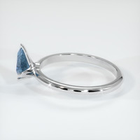 0.71 Ct. Sapphire Ring, 18K White Gold 4