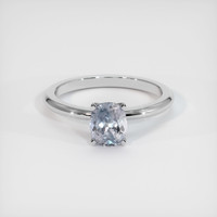 1.29 Ct. Sapphire Ring, 18K White Gold 1