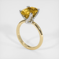 3.66 Ct. Gemstone Ring, 14K White & Yellow 2