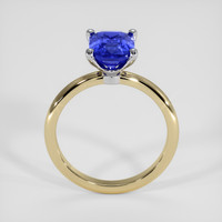 1.92 Ct. Blue Sapphire Ring, 14K White & Yellow 3
