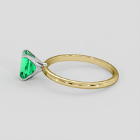 1.22 Ct. Emerald Ring, 18K White & Yellow 4