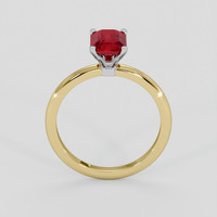 1.38 Ct. Ruby Ring, 18K White & Yellow 3