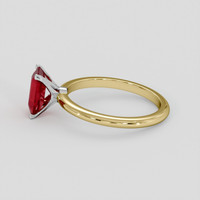 1.38 Ct. Ruby Ring, 18K White & Yellow 4