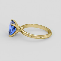 3.26 Ct. Blue Sapphire Ring, 10K Yellow Gold 4