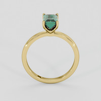 1.24 Ct. Bluish Green Tourmaline Ring, 10K Yellow Gold 3