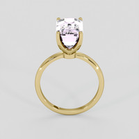 5.24 Ct. Purplish Pink Kunzite Ring, 10K Yellow Gold 3