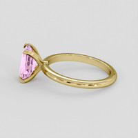 2.54 Ct. Padparadscha Sapphire Ring, 10K Yellow Gold 4