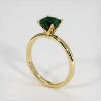 1.29 Ct. Bluish Green Sapphire Ring, 10K Yellow Gold 2