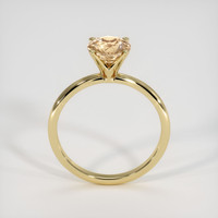 1.72 Ct. Peach Sapphire Ring, 10K Yellow Gold 3