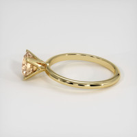 1.72 Ct. Peach Sapphire Ring, 10K Yellow Gold 4