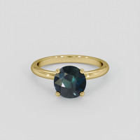 1.45 Ct. Greenish Blue Sapphire Ring, 10K Yellow Gold 1