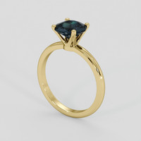 1.45 Ct. Greenish Blue Sapphire Ring, 10K Yellow Gold 2