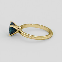 1.45 Ct. Greenish Blue Sapphire Ring, 10K Yellow Gold 4