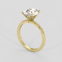 3.03 Ct. Peach Sapphire Ring, 10K Yellow Gold 2