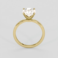 3.03 Ct. Peach Sapphire Ring, 10K Yellow Gold 3