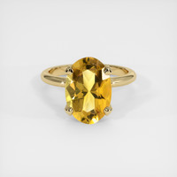 3.66 Ct. Gemstone Ring, 14K Yellow Gold 1