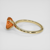2.81 Ct. Pinkish Orange Imperial Topaz Ring, 14K Yellow Gold 4