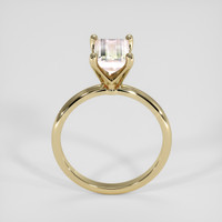 0.91 Ct. Watermelon Tourmaline Ring, 14K Yellow Gold 3