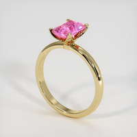2.03 Ct. Sapphire Ring, 14K Yellow Gold 2