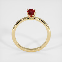 0.59 Ct. Ruby Ring, 14K Yellow Gold 3