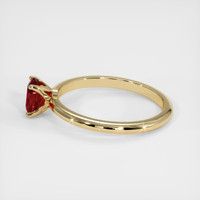 0.59 Ct. Ruby Ring, 14K Yellow Gold 4