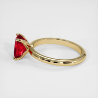 1.27 Ct. Ruby Ring, 14K Yellow Gold 4