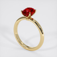 1.42 Ct. Ruby Ring, 14K Yellow Gold 2