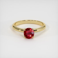 0.64 Ct. Ruby Ring, 14K Yellow Gold 1