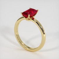 2.23 Ct. Ruby Ring, 14K Yellow Gold 2