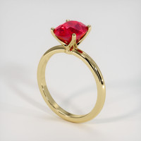 2.35 Ct. Ruby Ring, 14K Yellow Gold 2