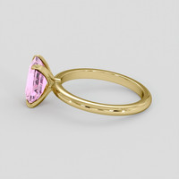 2.54 Ct. Padparadscha Sapphire Ring, 14K Yellow Gold 4