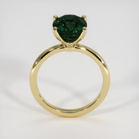 3.98 Ct. Bluish Green Sapphire Ring, 14K Yellow Gold 3