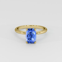 1.49 Ct. Blue Sapphire Ring, 14K Yellow Gold 1