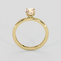 1.28 Ct. Padparadscha Sapphire Ring, 14K Yellow Gold 3