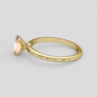 1.28 Ct. Padparadscha Sapphire Ring, 14K Yellow Gold 4