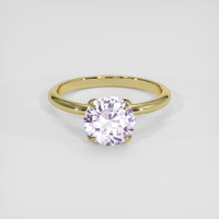 3.01 Ct. Purple Sapphire Ring, 14K Yellow Gold 1